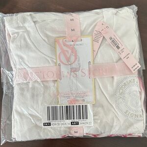 Victoria's Secret Flannel Short Tee-Jama Set